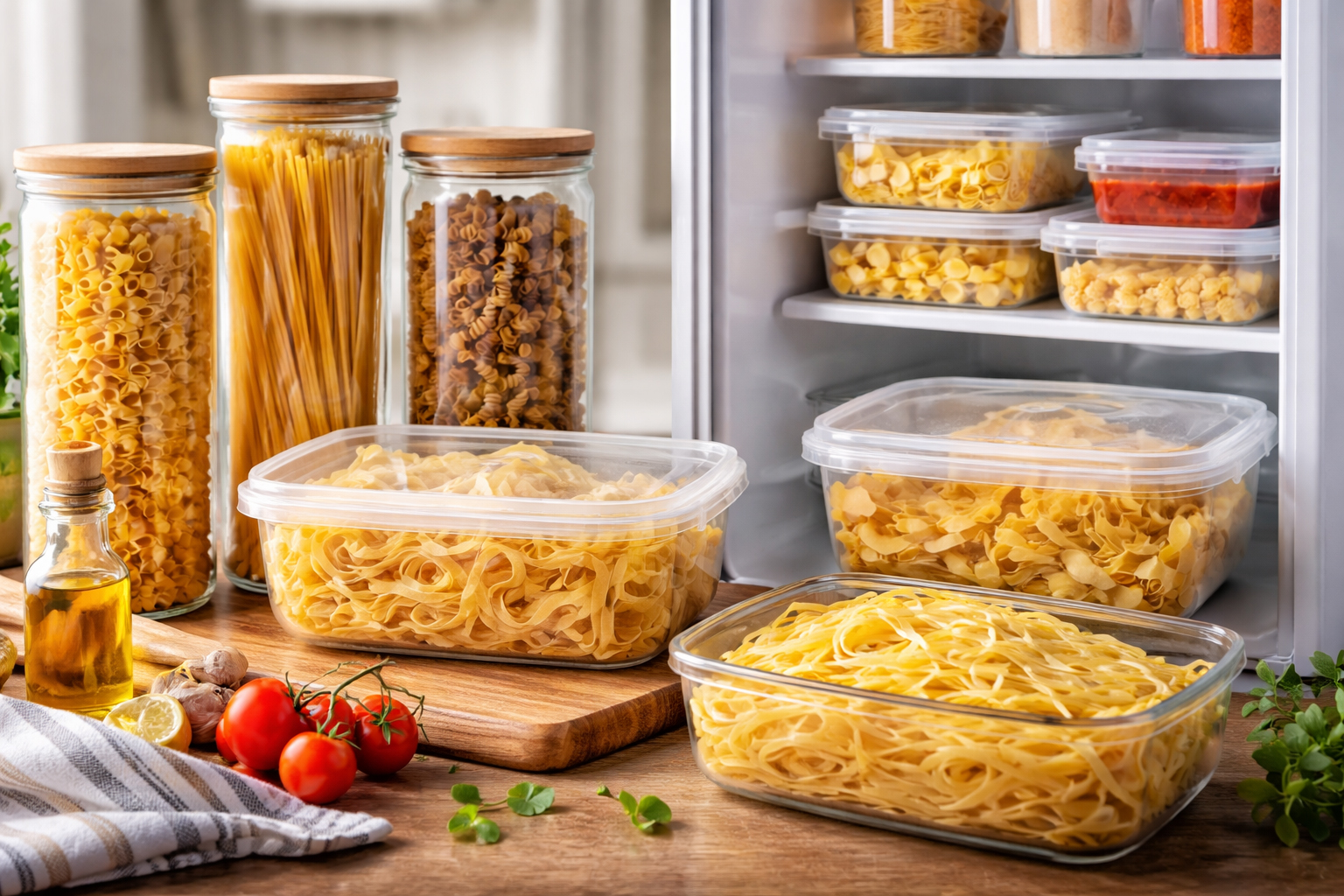 Як зберігати пасту — суха, свіжа та варена паста в контейнерах і банках на кухні